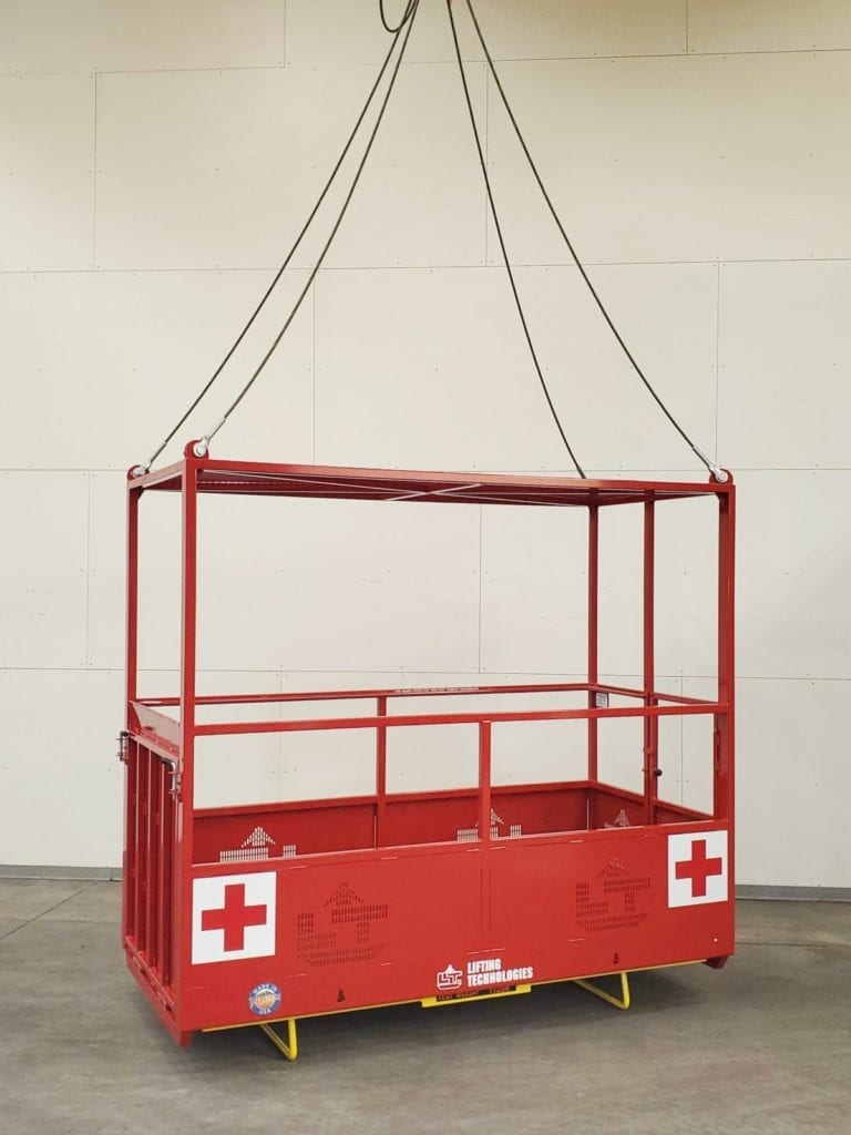 Rectangular 4-Man Overhead Rescue Manbasket