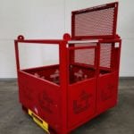 Forklift Basket. Corner view