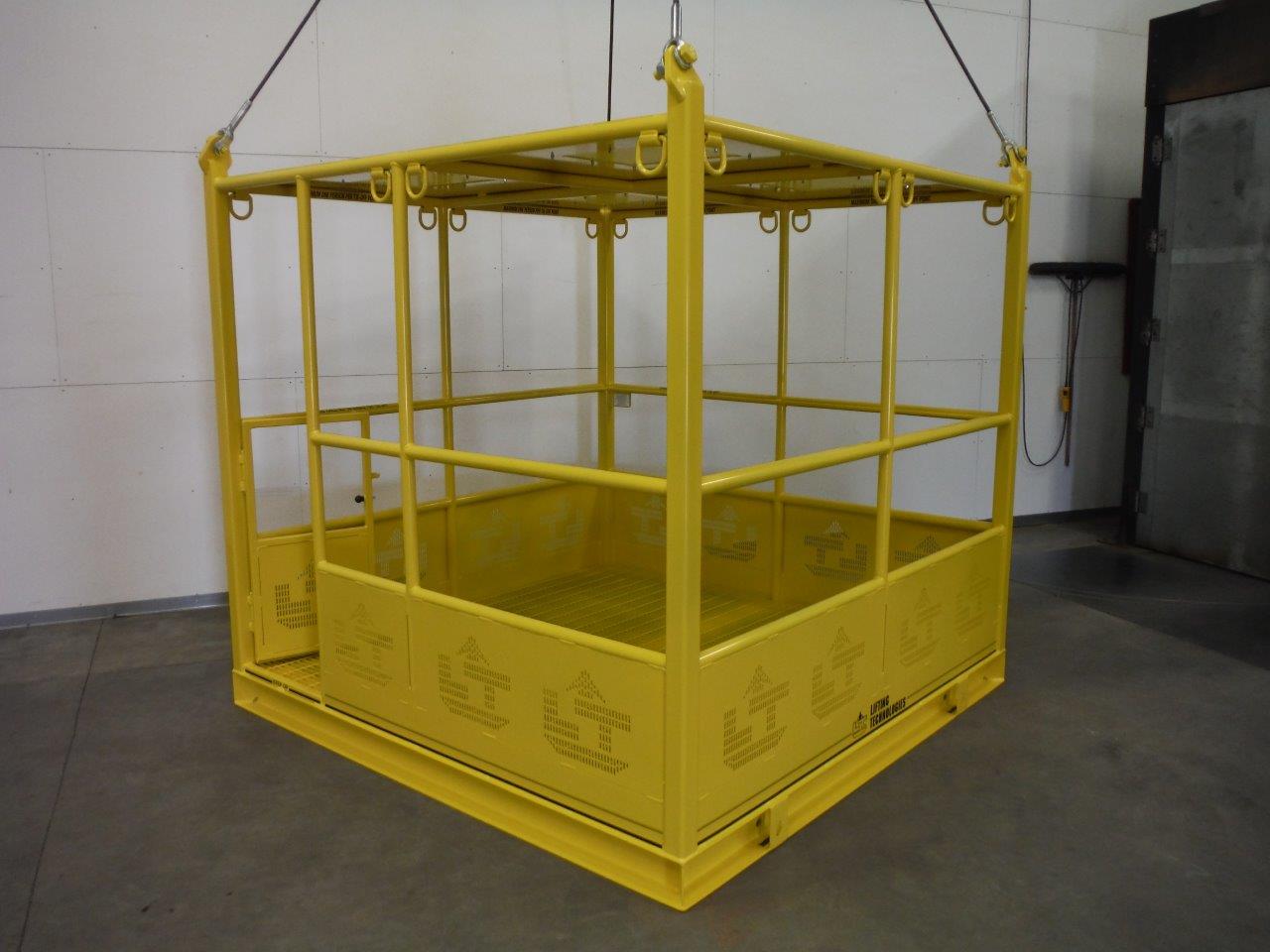 Custom 5 Person Man Basket. Corner view