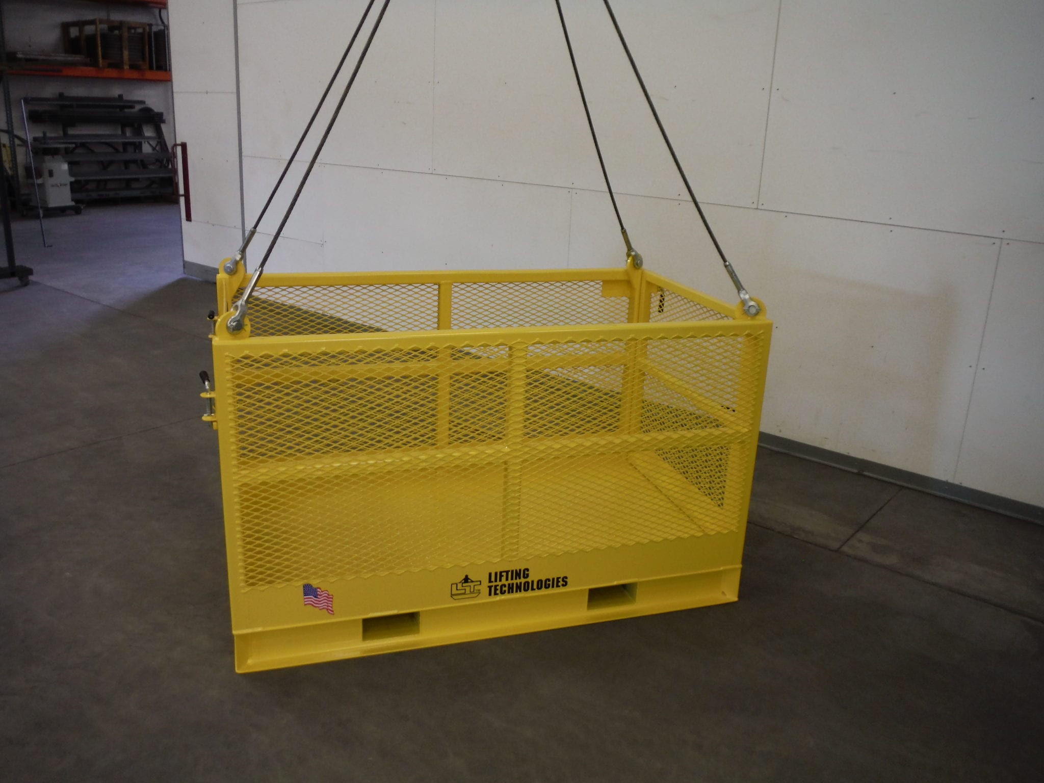 Custom Material Basket with NonSkid Ramp Lifting Technologies