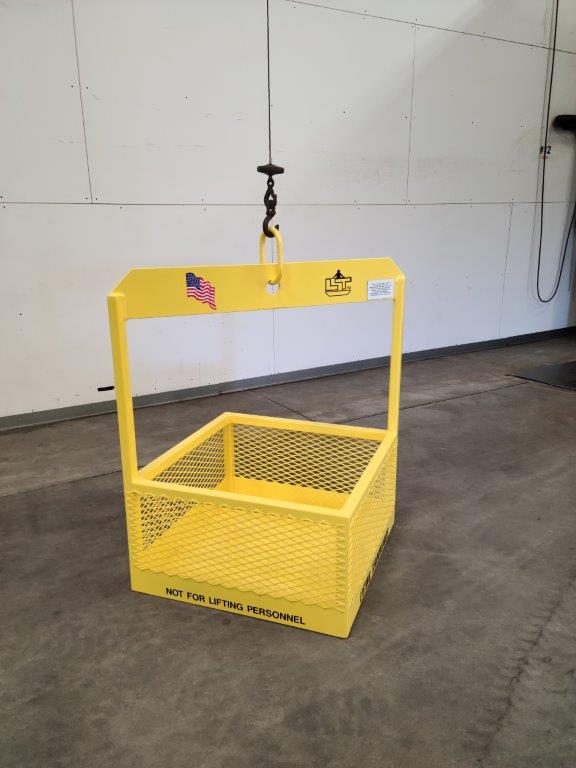 Custom Material Basket. Side view