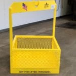Custom Material Basket. Front view