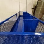 Custom Material Handling Basket. Top view