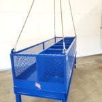 Custom Material Handling Basket. Side view