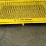 Custom Material Platform with Plywood Flooring Overlay. Heavy duty grating