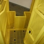 Custom 2 Man Basket with Removable Panel. Inside view