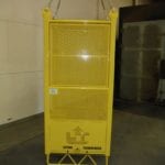 Custom 2 Man Basket with Removable Panel. Side view