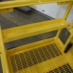 Custom 5 Person Man Basket with Bumpers on All Sides. Inside view