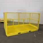 Custom Material Basket Forklift Only. Side view