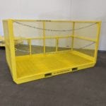 Custom Material Basket Forklift Only. Front view