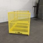 Custom Material Basket Forklift Only. Side view
