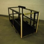 Custom Forklift Work Platform. Side view
