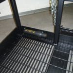 Custom Forklift Work Platform. Inside view