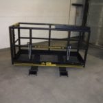 Custom Forklift Work Platform. Back view