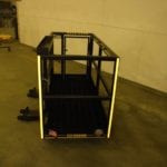 Custom Forklift Work Platform. Side view