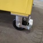 Custom 1/2 Ramp Single Pick with Casters and Brakes. Casters