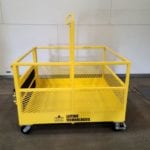 Custom 1/2 Ramp Single Pick with Casters and Brakes. Side view