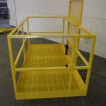 Forklift Work Platform. Side view