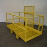 Forklift Work Platform. Side view