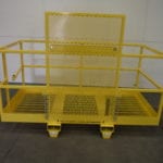 Forklift Work Platform. Back view