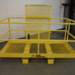 Forklift Work Platform. Front view