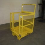 Custom Professional Forklift with Walk-Through Gate. Side view