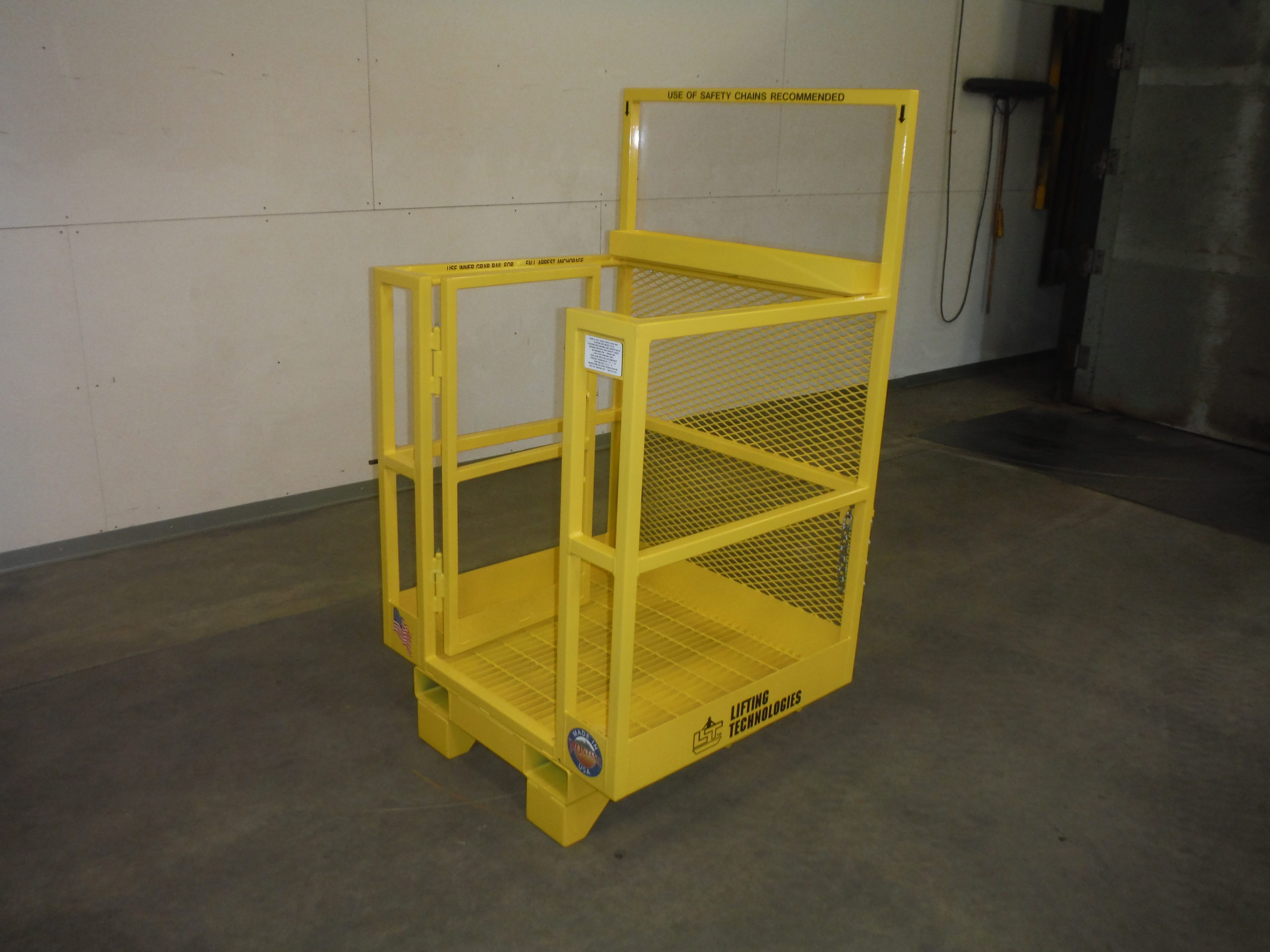 Custom Professional Forklift with Walk-Through Gate. Side view