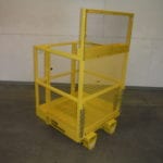 Custom Professional Forklift with Walk-Through Gate. Side view
