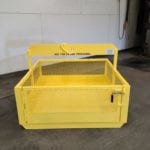 Custom Single Pick Material Basket. Front vview