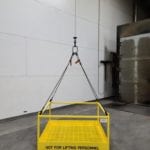 Custom Material Hoisting Platform. Front view
