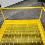 Custom Material Hoisting Platform. Inside view