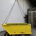 Custom Material Only Platform for Dumping. Side view