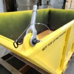 Custom Material Only Platform for Dumping. Front view, close up