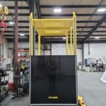 Custom Three Man Cantilever Platform for Bridges and Dams. Side view