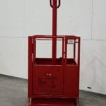 Custom Two Man Basket with Centerpick Post. Front view