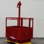 Custom Two Man Basket with Centerpick Post. Side view