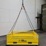 Custom Material Platform with Dropdown Gate. Front view