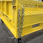 Custom Material Platform with Dropdown Gate. Close up