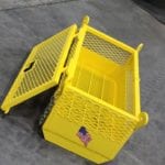 Custom Material Platform with Lid. Top view, Lid open