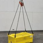 Custom Material Platform with Lid. Side view, crane hoisting