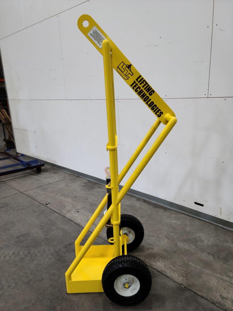 Crane Suspended Cylinder Platform Dolly side