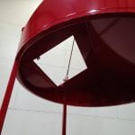 Custom Four Man Crane Suspended Platform with Escape Hatch. Inside view
