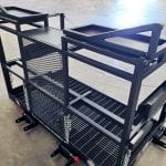 Custom Professional Forklift-Mounted Man Basket. Back view