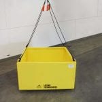 Custom Material Platform with solid sides. Front view