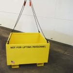 Custom Material Platform with solid sides. Side view