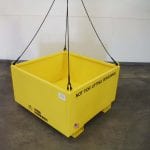 Custom Material Platform with solid sides. Side view