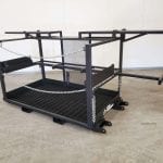 Custom Professional Forklift-Mounted Man Basket. Front view