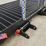 Custom Professional Forklift-Mounted Man Basket. Pin System close up