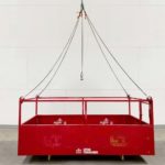 Crane Suspended Professional Man Basket. Front view