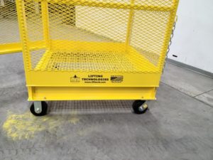 MB-4000 092155M (6) Material Hoisting Platform with Forklift Access and Casters